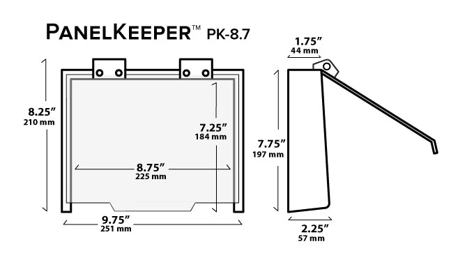 PK-8.7 PanelKeeper™ control panel protector – Seaworthy Goods